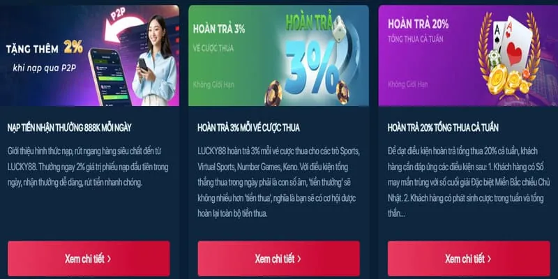 Ưu đãi đặc biệt cho các trò chơi